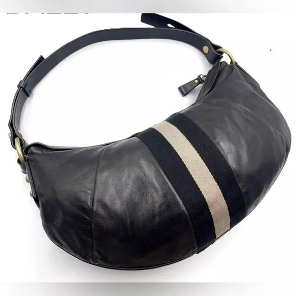 AUTHENTIC BALLY leather signature stripe shoulder bag - Picture 3 of 16